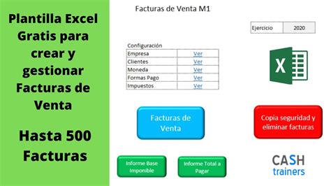 Plantillas Excel Gratis Plantilla Para Crear Y Gestionar Facturas De