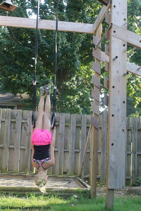 I had the idea to try making a backyard obstacle course with fort magic which is the fort building kit we happened to have already. DIY Ninja Obstacle Course With Adjustable Rings, By Girl Meets Carpenter Featured On ...