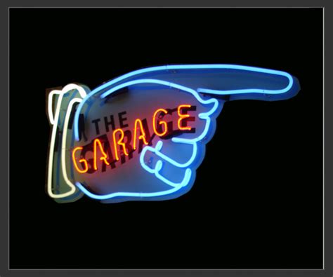 Electro Signs Sign Hire The Garage Hand Neon Sign Size Approx