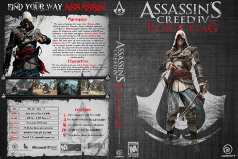 Assassins Creed Iv Black Flag Pc Game Covers Assassins Creed Iv Black Flag Dvd Ntsc Custom F