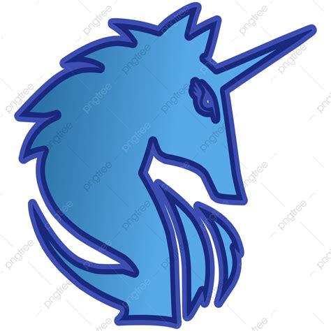 Blue Unicorn Logo For Game Team Esport Logo Mascot Png And Vector