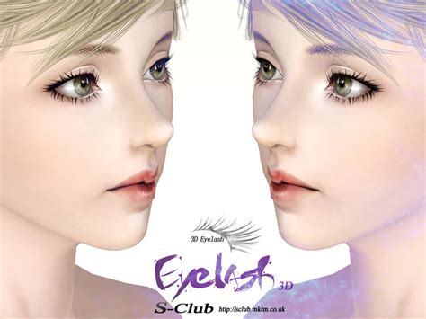 The Sims Resource S Club Eyelash Set N1