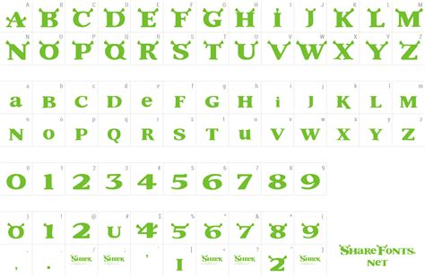 Now, animated movies have earned both the same respect. Download Free Font Shrek