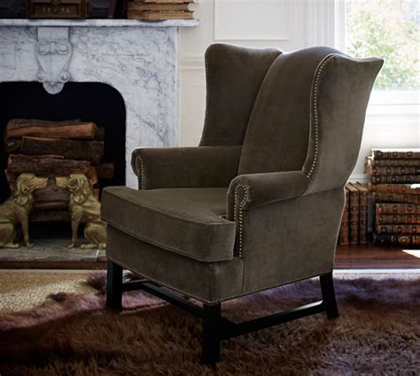 I have a new favorite piece of furniture! Thatcher Upholstered Wingback Chair | Pottery Barn