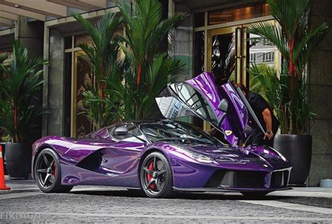 118 Dandg Ferrari Laferrari Purple Exclusive Edition Hobbies And Toys