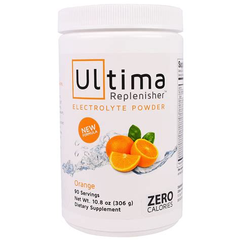 Ultima Replenisher Electrolyte Powder Orange 10 8 Oz 306 G Walmart