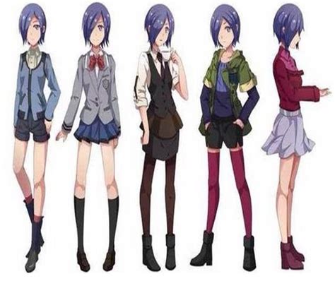 Various Outfits That Touka Wears In The Anime Touka Kirishima Cosplay Tokyo Ghoul Cosplay