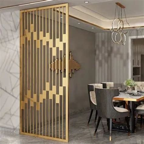 Stainless Steel Pvd Partition Gold Decorative Screens Manufacturer From Mumbai