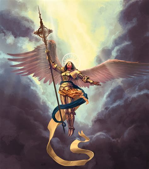 Archangel Uriel By Catalin Lartist Rimaginaryangels