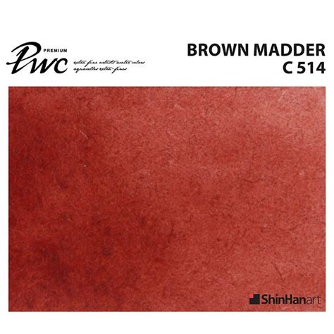 Brown Madder 514 C Pwc 15ml Tube Shinhan Premium Artist Watercolor