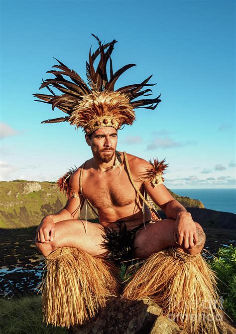 Rapa Nui Man On Easter Island Photograph By Karol Kozlowski