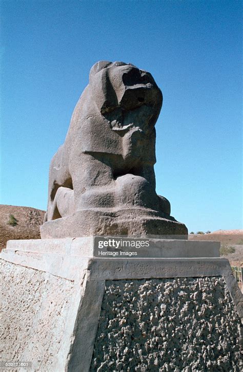 Basalt Lion Of Babylon Iraq 1977 This Statue Dates From