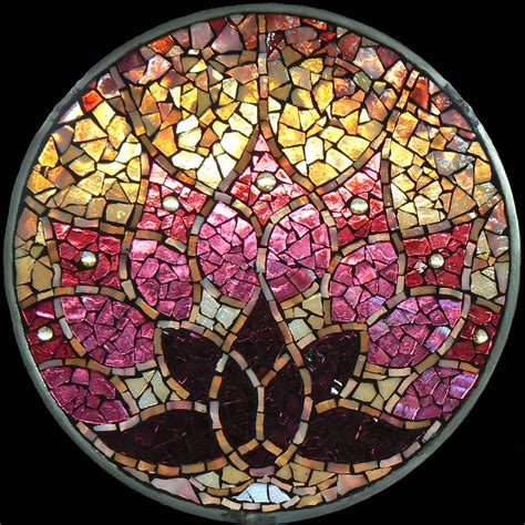 Awakening Stained Glass Mosaic Using Bullseye And Oceana A Flickr