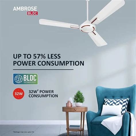 Havells Ambrose Bldc 1200mm Ceiling Fan Pearl White Wood At Rs 3500