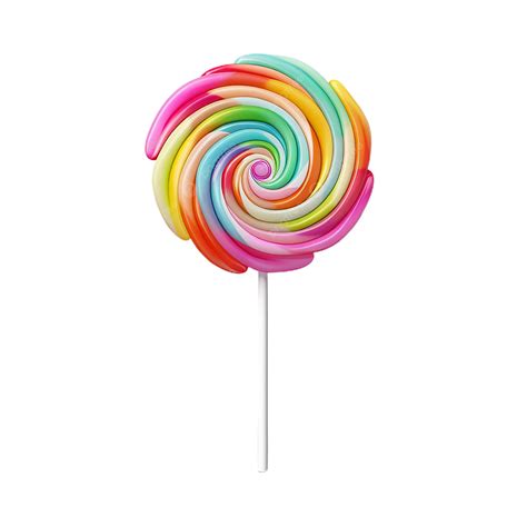 realistic lollipop composition with image of sweet candy on wooden stick sweet candy on wooden