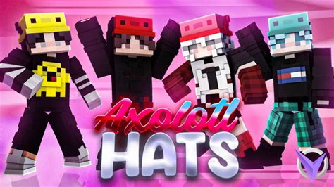 Axolotl Hats By Team Visionary Minecraft Skin Pack Minecraft