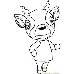As of the release of new horizons, he is the only smug cat in the series. Sable Animal Crossing Coloring Page for Kids - Free Animal ...