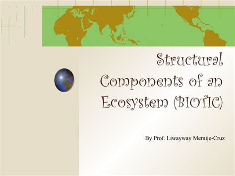 Structural Components Of An Ecosystem Biotic Ppt