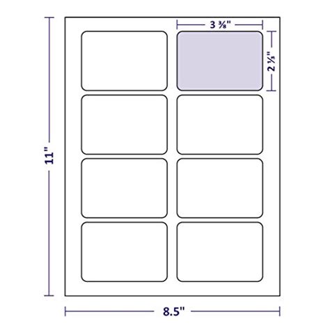 ADLEY Name Badge Labels, 800 Per Box, 8 Per Sheet, Laser & Inkjet Printable Tags, Same Size As ...