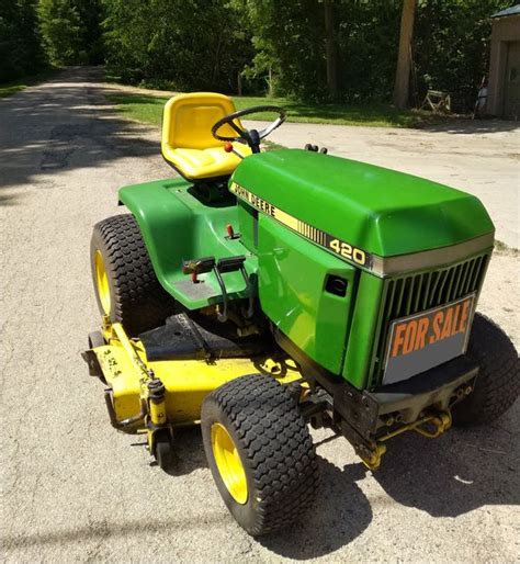 John Deere 420 Lawn Mower Garden Tractor 60 Deck For Sale In