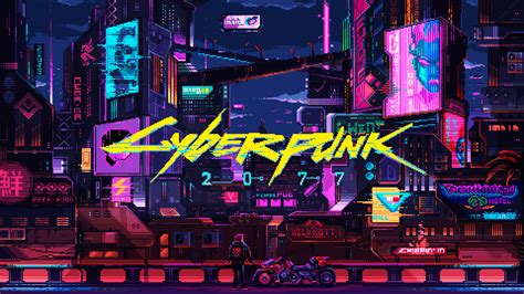 Cyberpunk Pixel Art Wallpapers Wallpapers Com