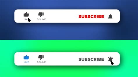 Youtube Like And Subscribe Button Animation After Effects Template