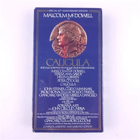 Caligula Vhs Movie Unedited And Unrated Edition Malcolm Mcdowell Helen