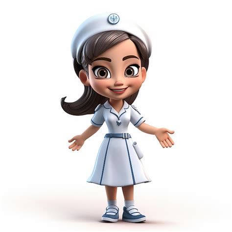 Premium AI Image 3D Cartoon Nurse