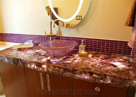 Purple Amethyst Kitchen Countertops From China