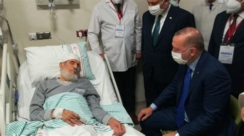 Cumhurbaşkanı Erdoğan Dan Fethi Sekin In Babası Ile Kanaat önderi Nazırlı Ya Hastanede Ziyaret