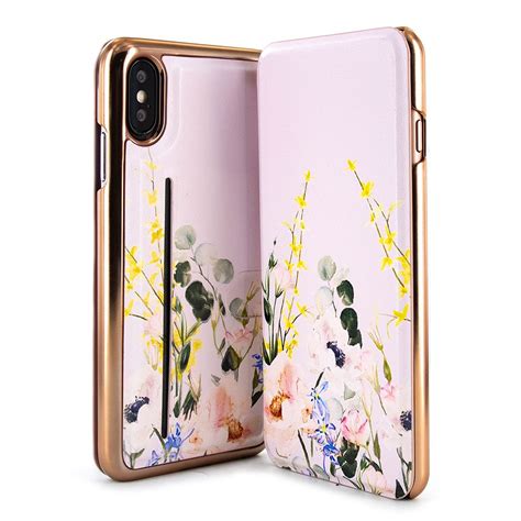 Ted Baker Mirror Folio Case With Outer Card Slot For Iphone X Xs