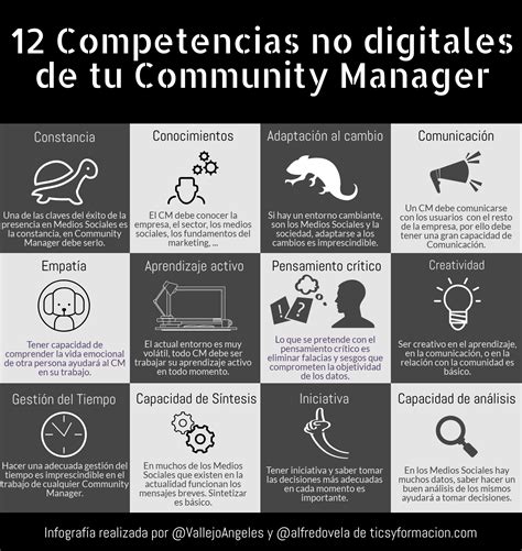 12 Competencias Digitales De Tu Community Manager Infografia