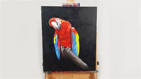 How To Paint A Parrot Youtube