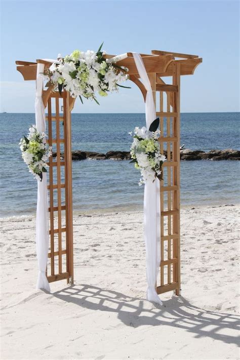 Beach weddings don't require many decorations, therefore you can make diy decorations. 40+ Great Ideas of Beach Wedding Arches | Deer Pearl Flowers