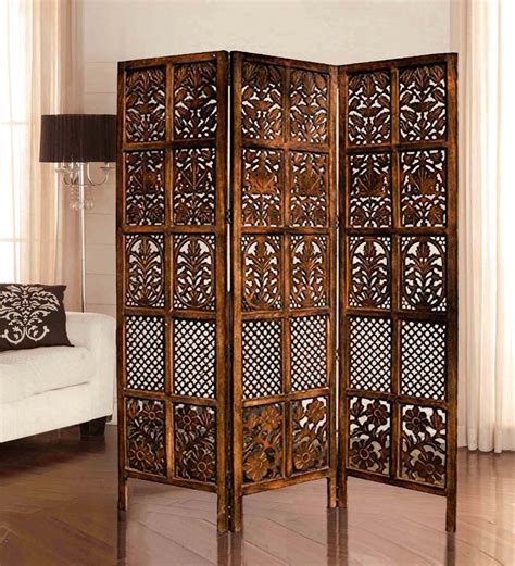 Buy Solid Wood Veze Room Divider In Brown Colour At Off By Wooden