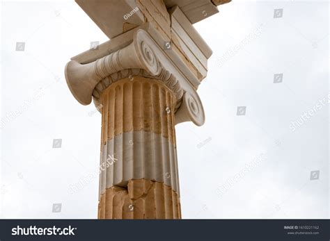 Ionic Column Propylaea Monumental Gateway Acropolis Stock Photo