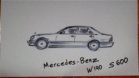 Как нарисовать машину Мерседес Бенц Кабан How To Draw A Car Mercedes