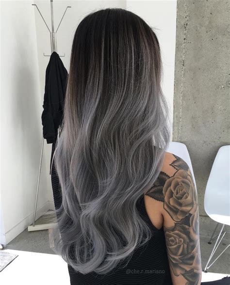 Silver Ombre Hair