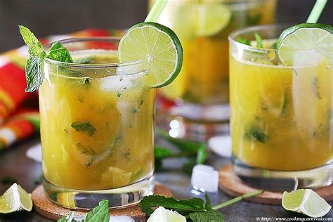 Mango Ginger Virgin Mojito Recipe Alcohole Free Drink By
