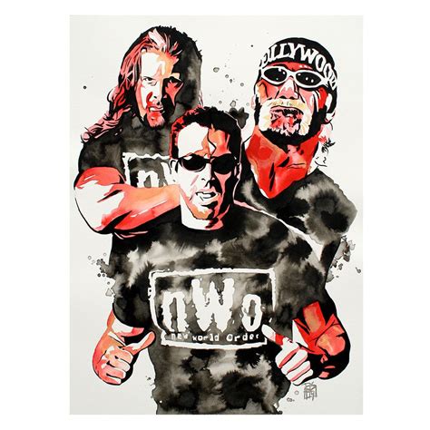 Nwo 11 X 14 Art Print Nwo Wrestling Wrestling Posters Wrestling