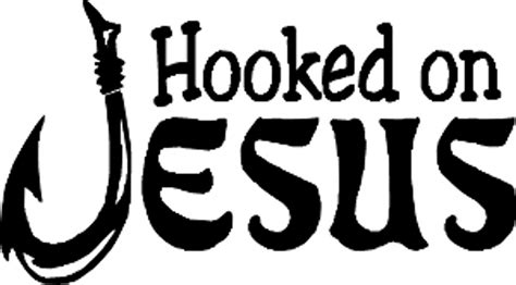Hooked On Jesus Decal