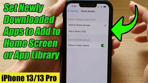 Iphone 1313 Pro How To Set Newly Downloaded Apps To Add To Home