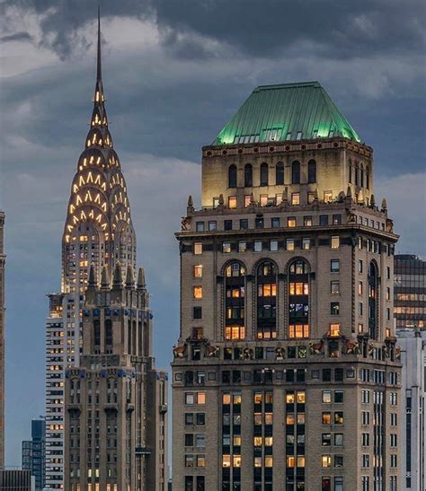 Beautiful Classic Skyscrapers In Midtown Manhattan New York City 👌🌃