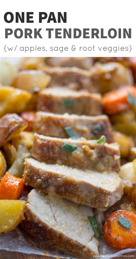 Coat the pork chops with the remaining spice mixture. One Pan Roasted Pork Tenderloin with Apples, Sage, and ...