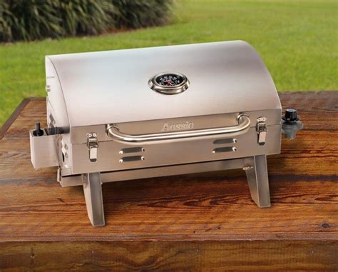 Gas bbq grill burner lpg environmental smokeless independent temp control. Aussie Stainless Steel Tabletop Gas Grill - Bonjourlife