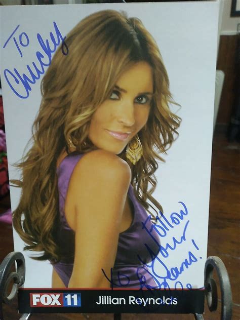 Jillian Barberie Reynolds Signed Authentic 85x55 Fox 11 Picture