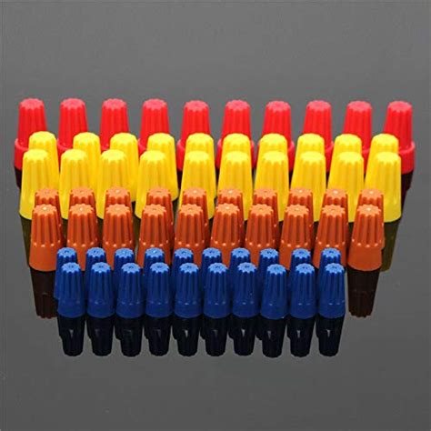 70pcs Electrical Wire Twist Nut Connector Terminals Cap Spring Insert