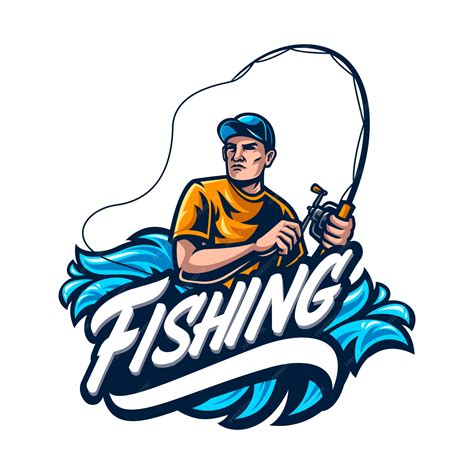 Plantilla De Logotipo De Pesca Vector Premium
