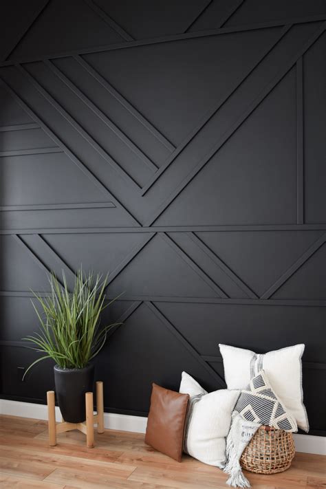 This Wall Gives Us All The Moody Feels Modernwall Accentwall Homedecor Livingroomwalls