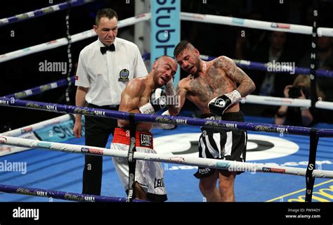 metro radio arena newcastle uk saturday 13th october 2018 lewis ritson lands a punch on